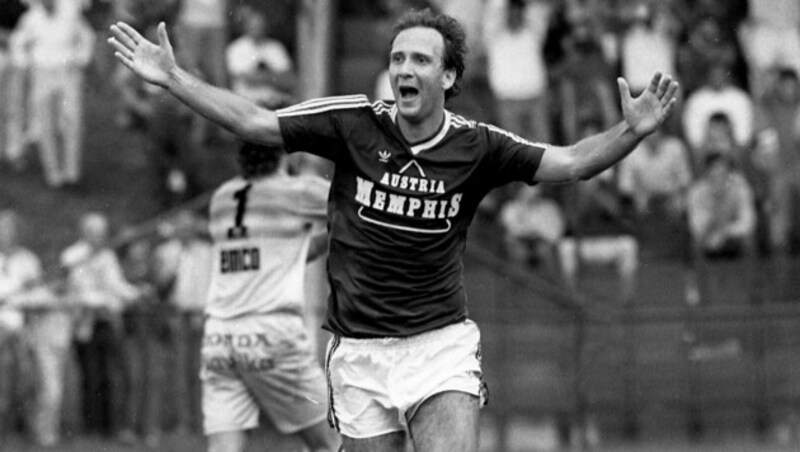 Er wusste, wo das Tor steht: Tibor Nyilasi traf für die Austria 111-mal. (Bild: Votava / brandstaetter images / picturedesk.com)