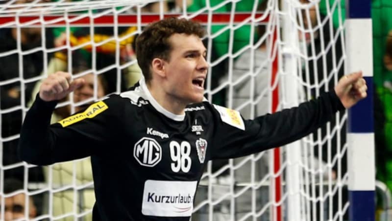 Constantin Möstl im Tor der österreichischen Handball-Auswahl. (Bild: GEPA pictures)