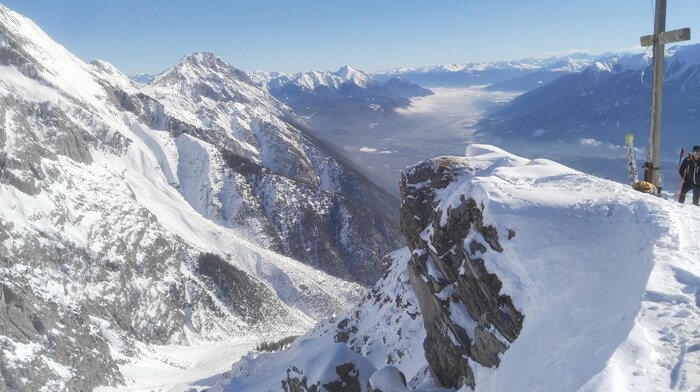 Der Blick von der Wankspitze Richtung Inntal.