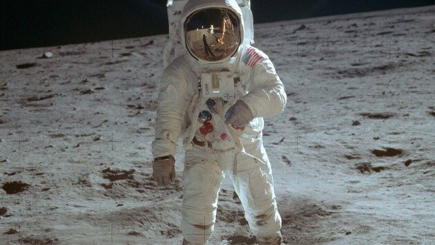 Der US-Astronaut betrat als zweiter Mensch den Mond.