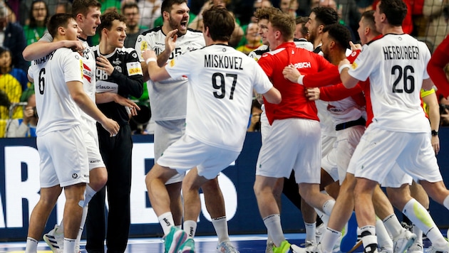 Jubeln Österreichs Handballer auch gegen Deutschland? (Bild: GEPA pictures)
