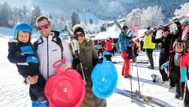 Mit Skiern, Snowbords und dem Bob: A Gaude war‘s! (Bild: Uta Rojsek-Wiedergut) Mit Skiern, Snowbords und dem Bob: A Gaude war‘s! (Bild: Uta Rojsek-Wiedergut)