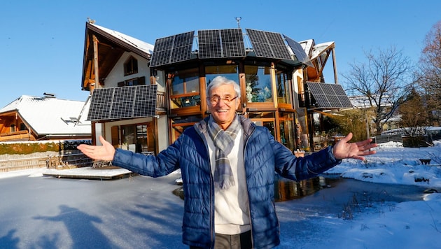 Michael Resch gibt nicht auf. Der Solar-Rebell will seine PV-Anlage nicht abbauen (Bild: Tschepp Markus)