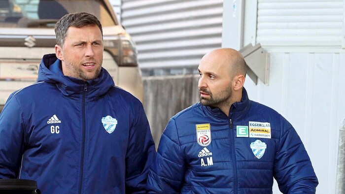 Tormanntrainer Christian Gratzei (l.) freut sich über das Comeback seines „Schülers“.