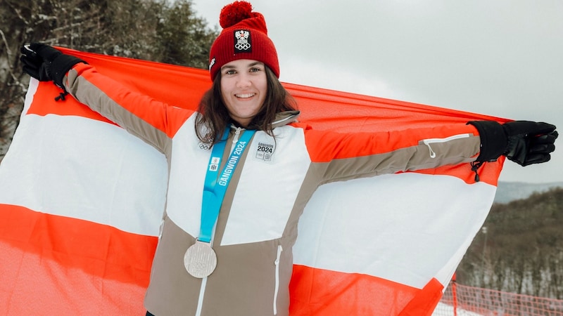 Eva Schachner (16) holte Silber im Super-G bei den Olympischen Jugendspielen. Für den nächsten Winter hofft sie auf einen Aufstieg in den C-Kader des ÖSV. (Bild: GEPA pictures)