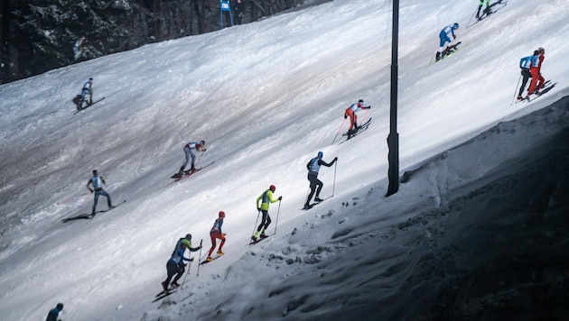 Der Nassfeld Night Sprint zählt zu den tollsten Skitouren- und Pistenlauf-Events Kärntens und begeistert nicht nur Rennläufer, sondern vor allem alle, die schon immer einmal die „Carnia“-Talfahrt mit Ski oder Laufschuhen bewältigen wollen.   (Bild: Nassfeld/ZVG)