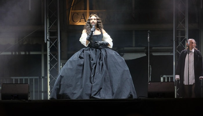 Conchita Wurst begeisterte bei der Eröffnung.  