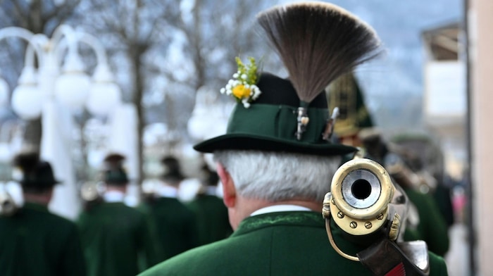 Auch die Prangerschützen hatten Platz bei der Eröffnung