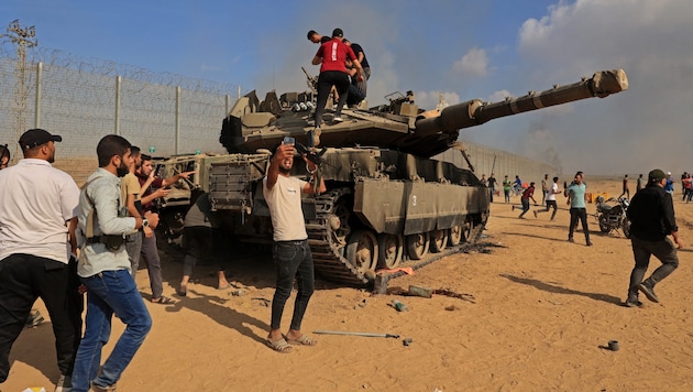 Ein Bild vom 7. Oktober 2023, dem Tag des Terrorangriffs