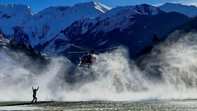 34 Bergretter, die Alpinpolizei und zwei Hubschrauber standen im Einsatz.