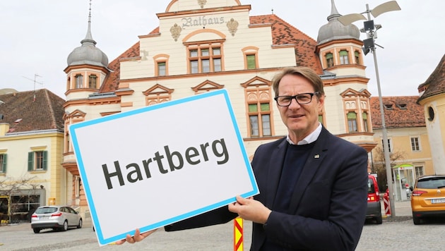 Hartbergs Bürgermeister Marcus Martschitsch. (Bild: Christian Jauschowetz)
