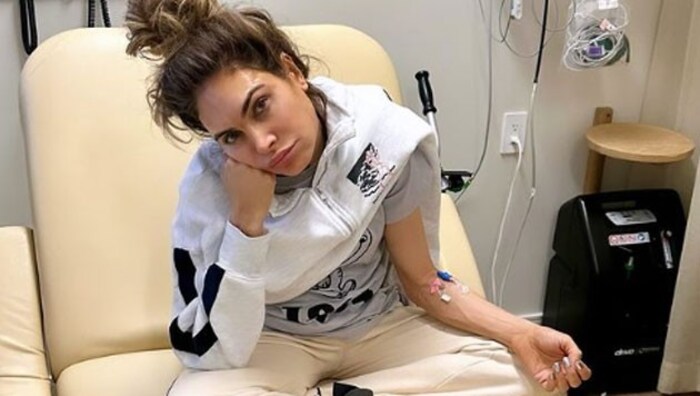 Ayda Field postete dieses Foto aus dem Krankenhaus.