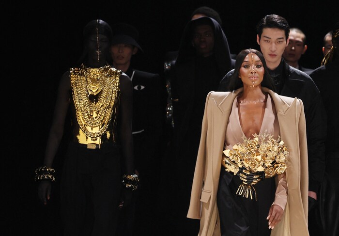 Das Supermodel war als einzige Frau das Highlight der Show.