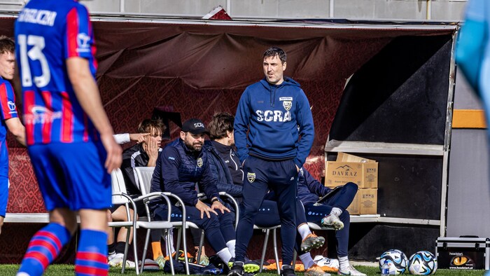 Altach-Coach Joachim Standfest war ob der Vorfälle verärgert.