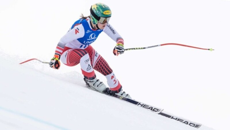 Die erst 19-jährige Lecherin Leonie Zegg hofft auf ihre ersten Europacuppunkte. (Bild: GEPA pictures)