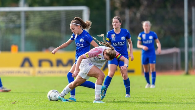 Vina Crnoja (li.) traf zum 1:0. (Bild: GEPA pictures)
