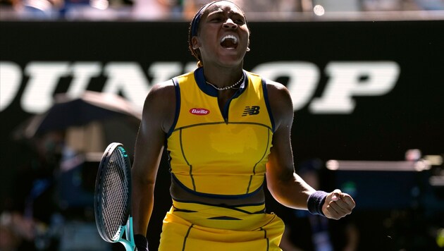 Jubel bei Coco Gauff (Bild: AP)