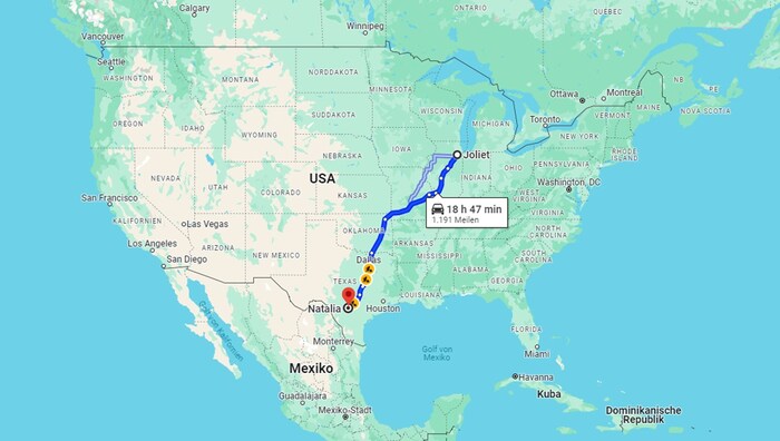 Die lange Flucht vom Mittleren Westen in den äußersten Süden der USA