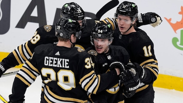 Großer Jubel bei den Bruins (Bild: Associated Press)