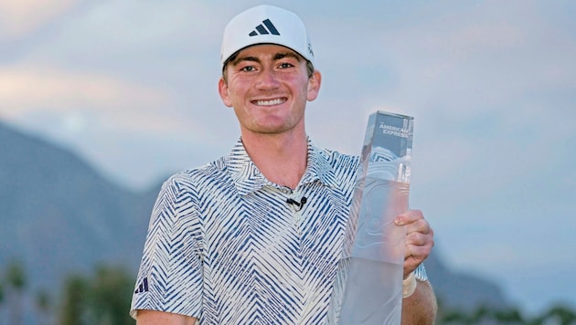 Golf-Amateur Nick Dunlap gewann 1,5 Millionen Dollar, durfte aber nur 1000 Dollar behalten. (Bild: Copyright 2024 The Associated Press. All rights reserved)