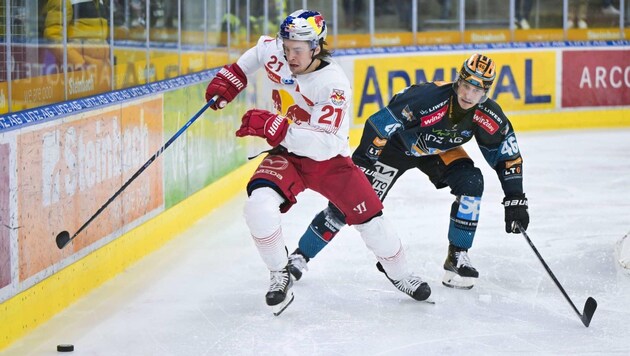Nur Troy Bourke (li.) traf in Linz.