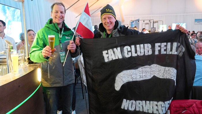 „Fan Club Feller Norwegen“ auch in Schladming vertreten.