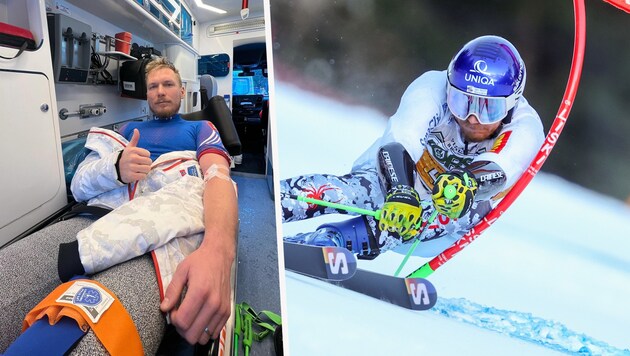 Adam Zampa kam in Jasna als Vorläufer zu Sturz.