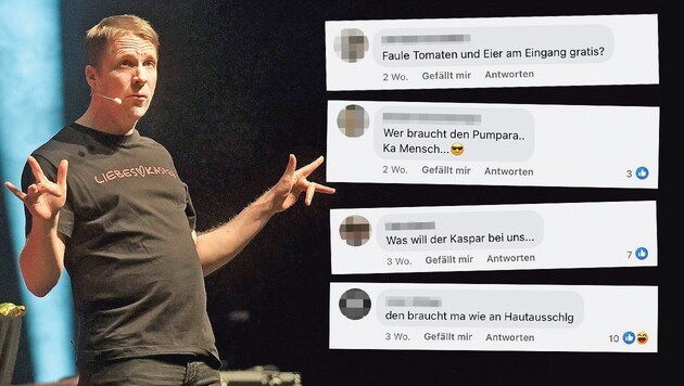 Für Oliver Pocher hagelt es online heftige Beschimpfungen! (Bild: www.viennareport.at/zVg Krone KREATIV,)