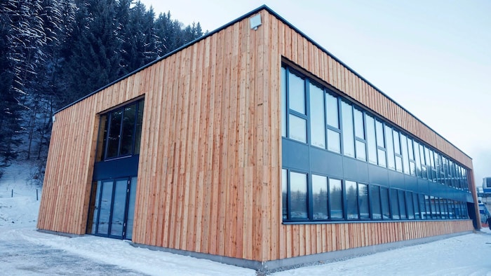 So sieht das neue Holzgebäude aus.