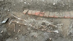 Eines von mehreren Skeletten, die entdeckt worden sind. (Bild: Wiener Karlskirche)