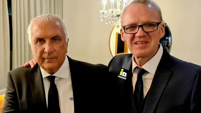 Hans Krankl mit Ralph Schader (Bild: Schader)