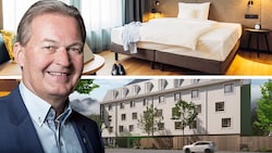 Eigentümer Harald Ultsch: Hotel in Salzburg bereits gestartet, Lienz (Foto) und Graz-City folgen heuer noch. (Bild: Harry´s Home, Krone KREATIV)