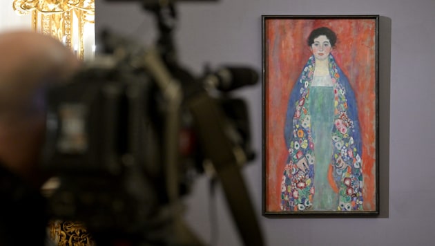 Gustav Klimt's Miss Lieser went under the hammer on Wednesday evening (Bild: APA/Roland Schlager)