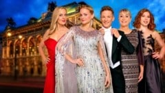 Mirjam Weichselbraun wird beim Opernball in einem Kleid funkeln, das von Kates Lieblingsdesignerin Jenny Packham stammt. (Bild: ORF/Michael Poehn)