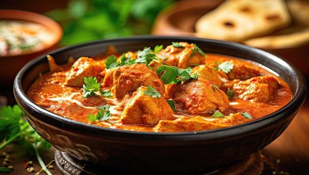 In Indien muss ein Gericht jetzt entscheiden, wer das berühmte Butter Chicken erfunden hat. (Bild: stock.adobe.com/MyPixelArtStudios)