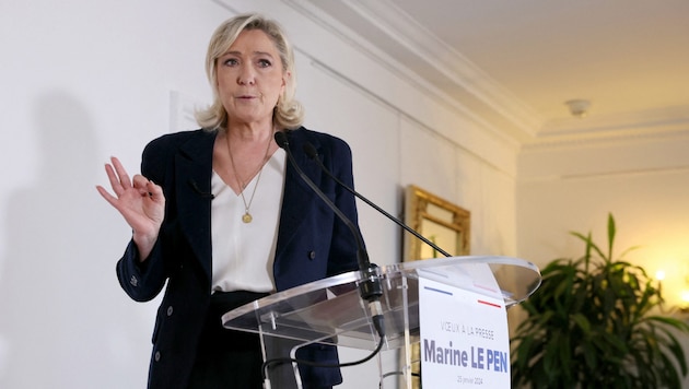 Unter Le Pen hat sich ihre Partei RN deutlich gemäßigt. (Bild: APA/AFP/ALAIN JOCARD)