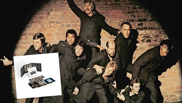 Kult: Paul McCartney und das Wings-Cover zu „Band On The Run“ (Bild: Apple, Universal Music Krone KREATIV,)