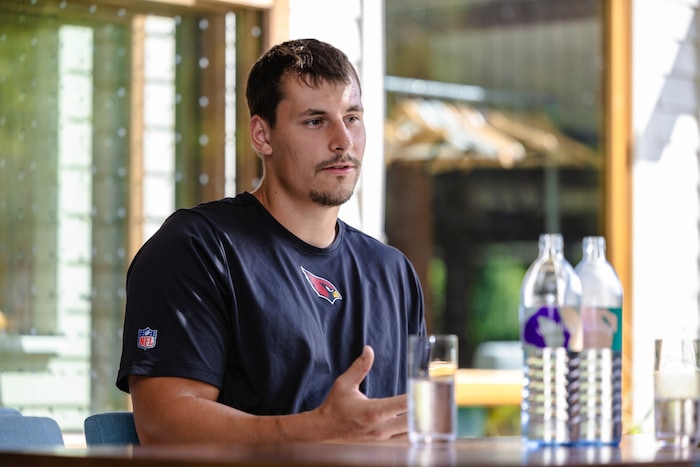 Seikovits zu Gast in Wien anlässlich seines Football-Camps.