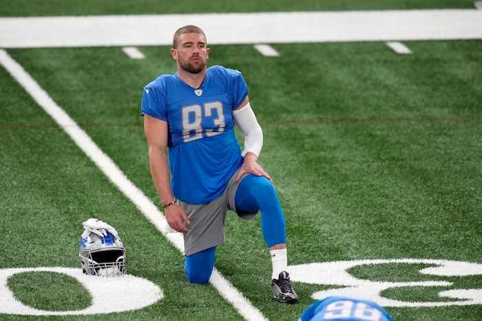 Zach Ertz im Trikot der Lions