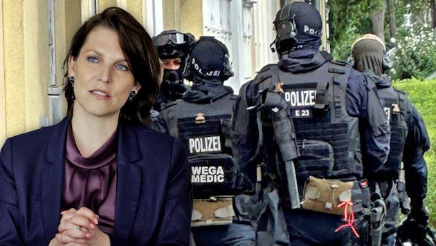 Minister Edtstadler was burgled in the summer of 2023. (Bild: Robert Loy, Andy Wenzel, Krone KREATIV)