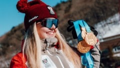 Maja Waroschitz holte drei Goldene bei den Olympischen Jugendwinterspielen. (Bild: ÖOC/Michael Meindl )