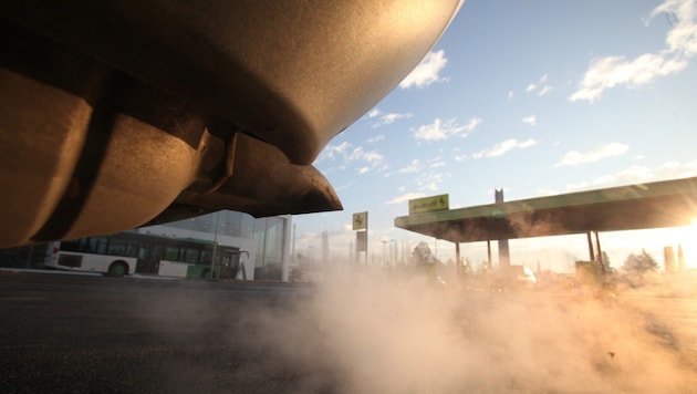 Car exhausts are a major factor in particulate matter pollution. (Bild: KRONEN ZEITUNG)