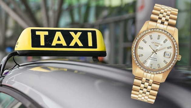 Los cuatro taxistas robaron varios relojes caros en Viena. (Bild: Harald Dostal, zVg, Krone KREATIV)