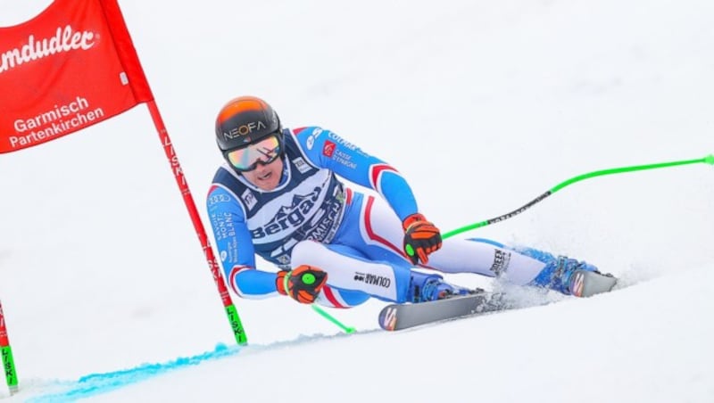 Nils Allegre raste in Garmisch-Partenkirchen zum Sieg. (Bild: GEPA pictures)