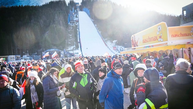 A flying festival took place on the Kulm at the beginning of 2024. Now there's a break again. (Bild: Sepp Pail)