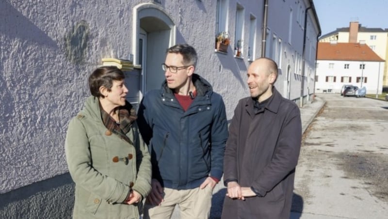 Kay-Michael Dankl (M.) will Cornelia Plank und Nikolaus Kohlberger in die Salzburger Stadtpolitik holen. (Bild: Tschepp Markus)