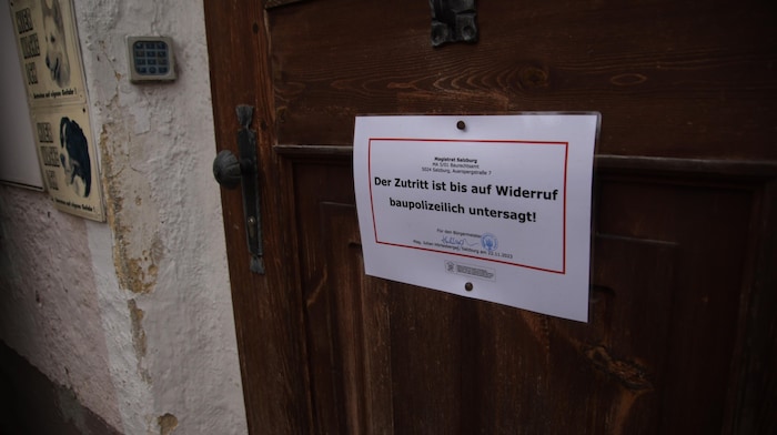 Das Gebäude ist bis auf Weiteres baupolizeilich gesperrt