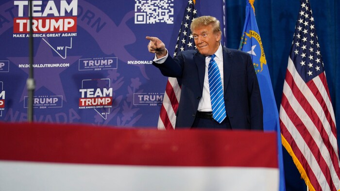 „Es ist Zeit, das zu beenden“, schimpfte Trump mit Blick auf seine Konkurrentin Nikki Haley.