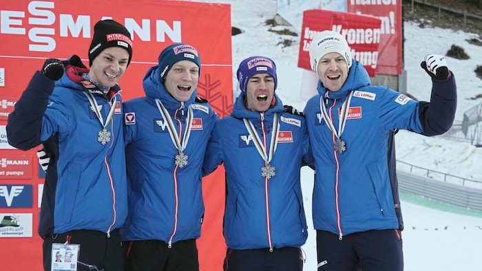 Am Sonntag jubelte Österreichs Team über Silber.