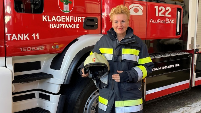 Sandra Wassermann ist jetzt Feuerwehrfrau!